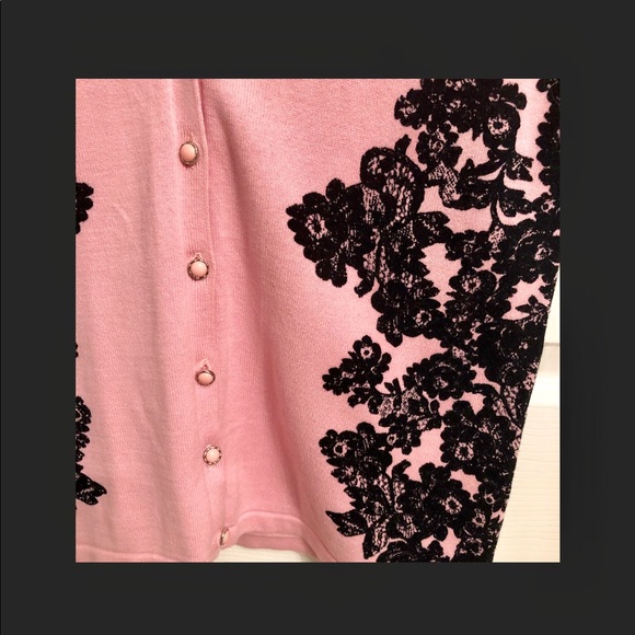 Pink Short Sleeve Cardigan - Picture 5 of 7